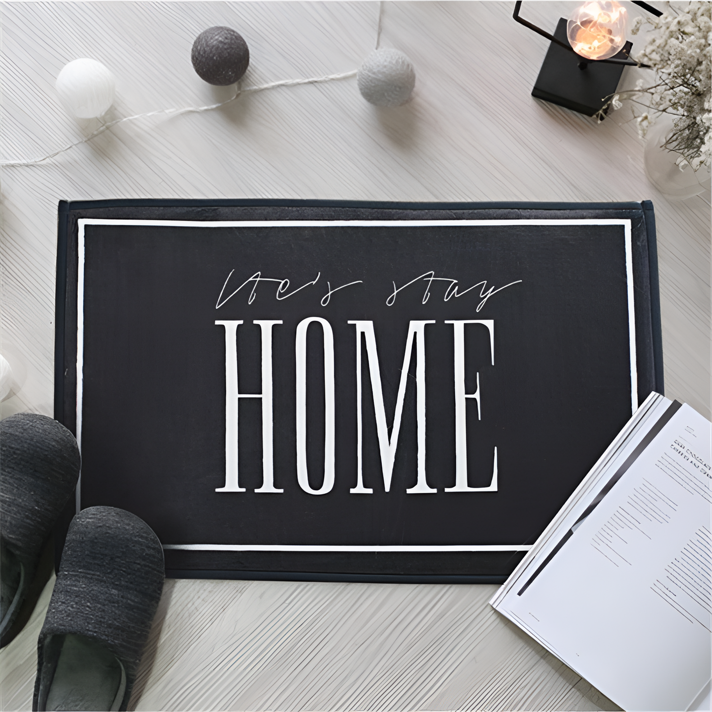 Let'S Cozy Welcome Mat | Welcome Mats | NordicAbode.com