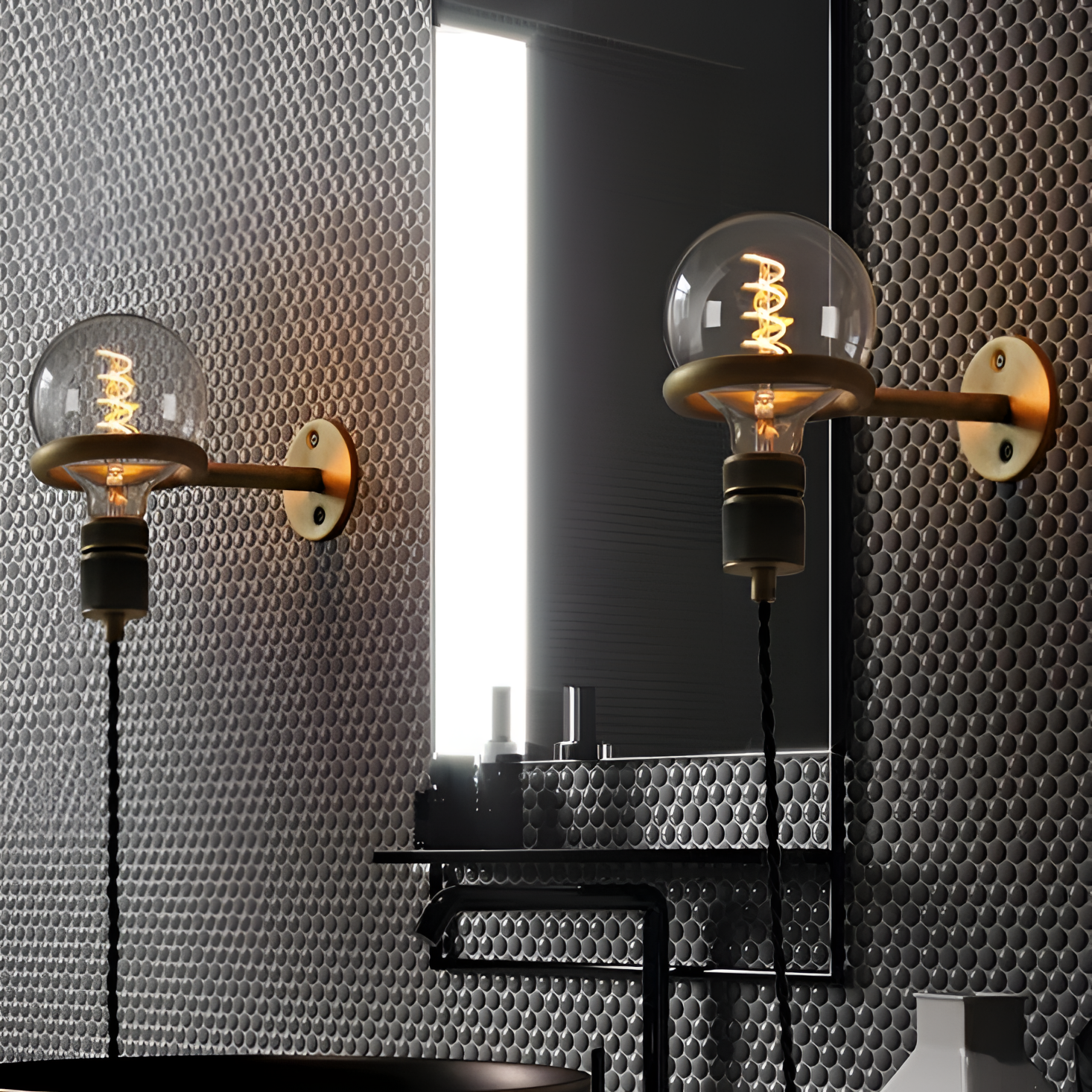 Gold Metal Wall Light Fixture | Lighting | NordicAbode.com