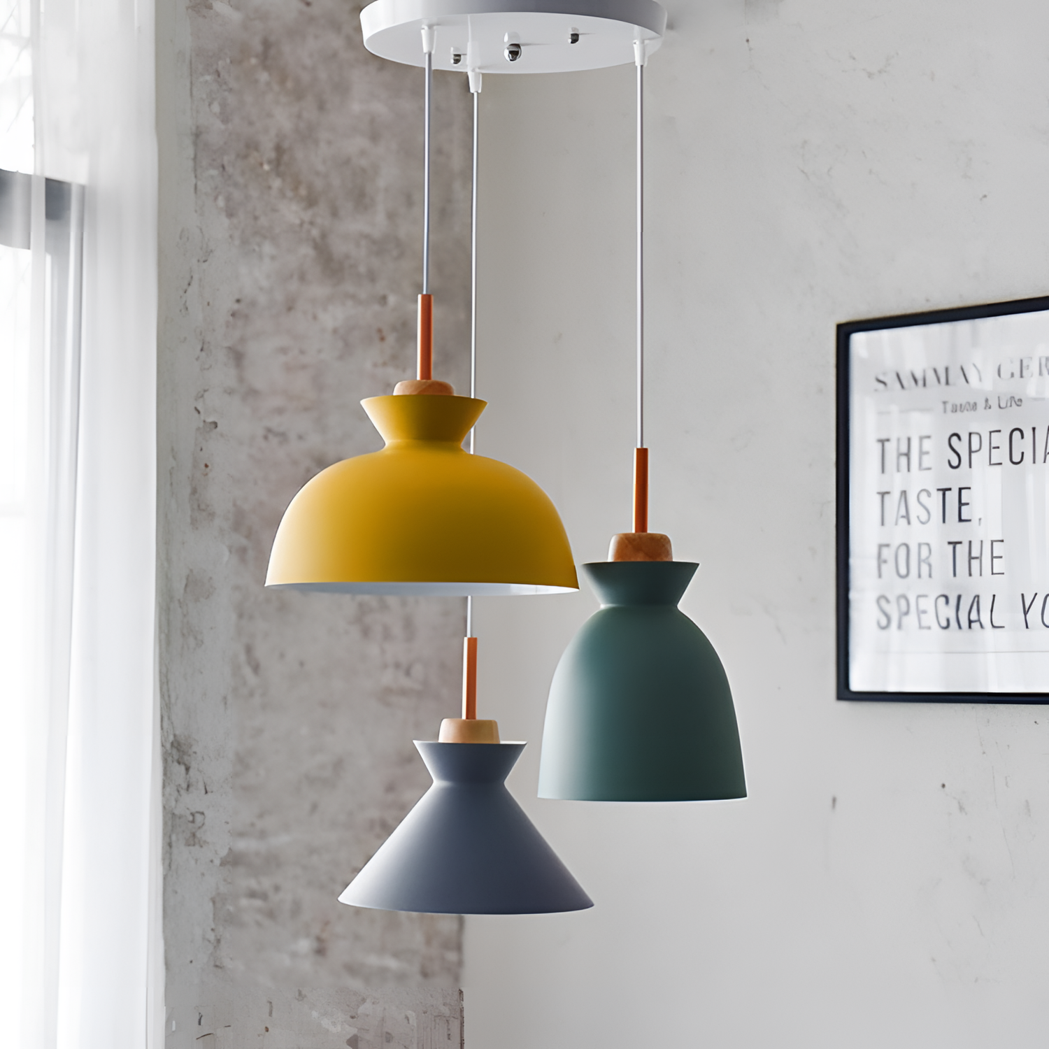 Nordic Simple Pendant Light - Iron/Aluminum (No Bulbs) | Lighting | NordicAbode.com