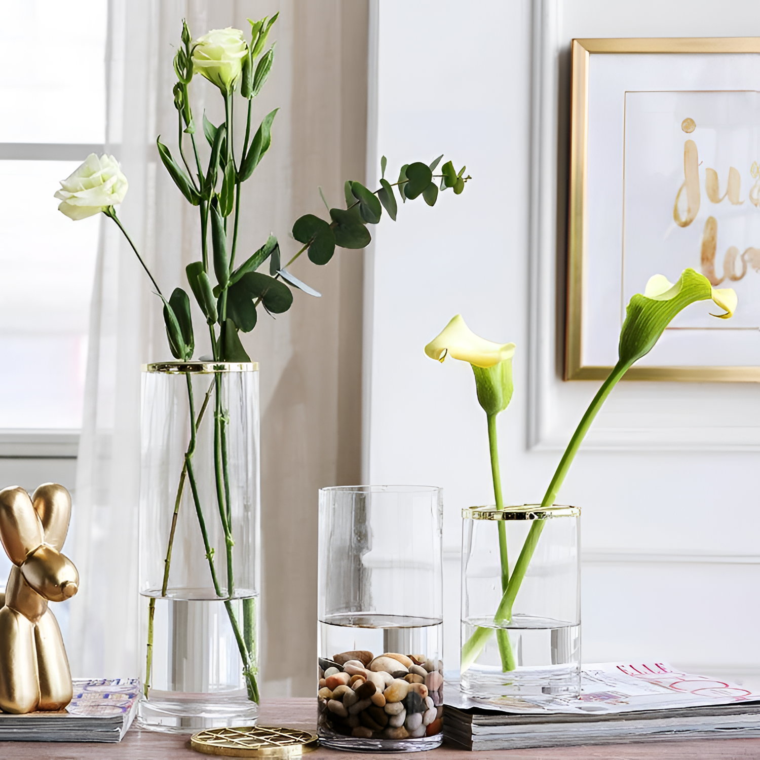 Golden Glass Vase - Home Decor | Vases | NordicAbode.com