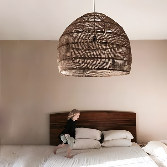 Rattan Scandinavian Rattan Pendant Lamp | Lighting | NordicAbode.com