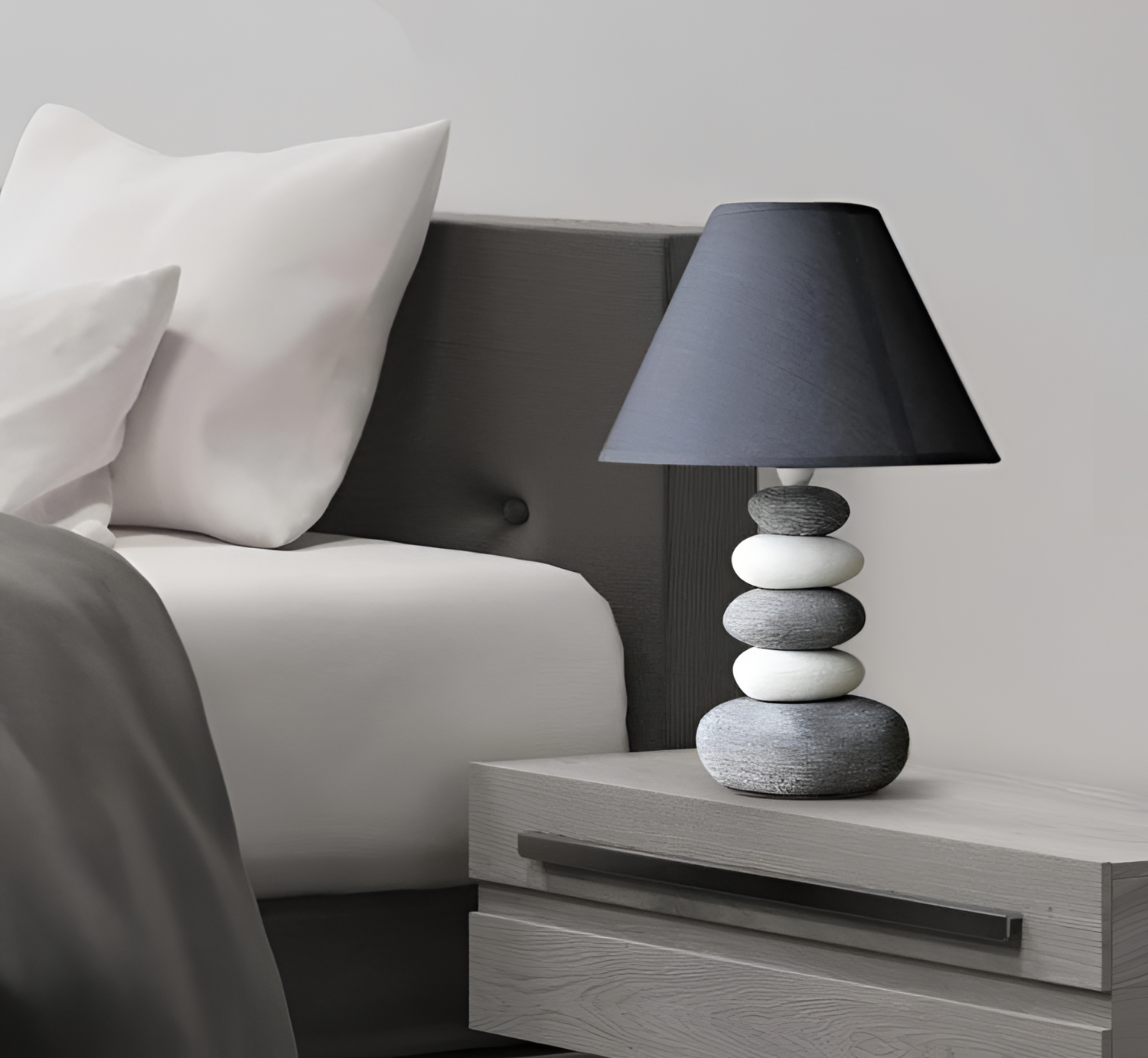 Stonia Modern Ceramic Stone Pile Lamp | Lighting | NordicAbode.com