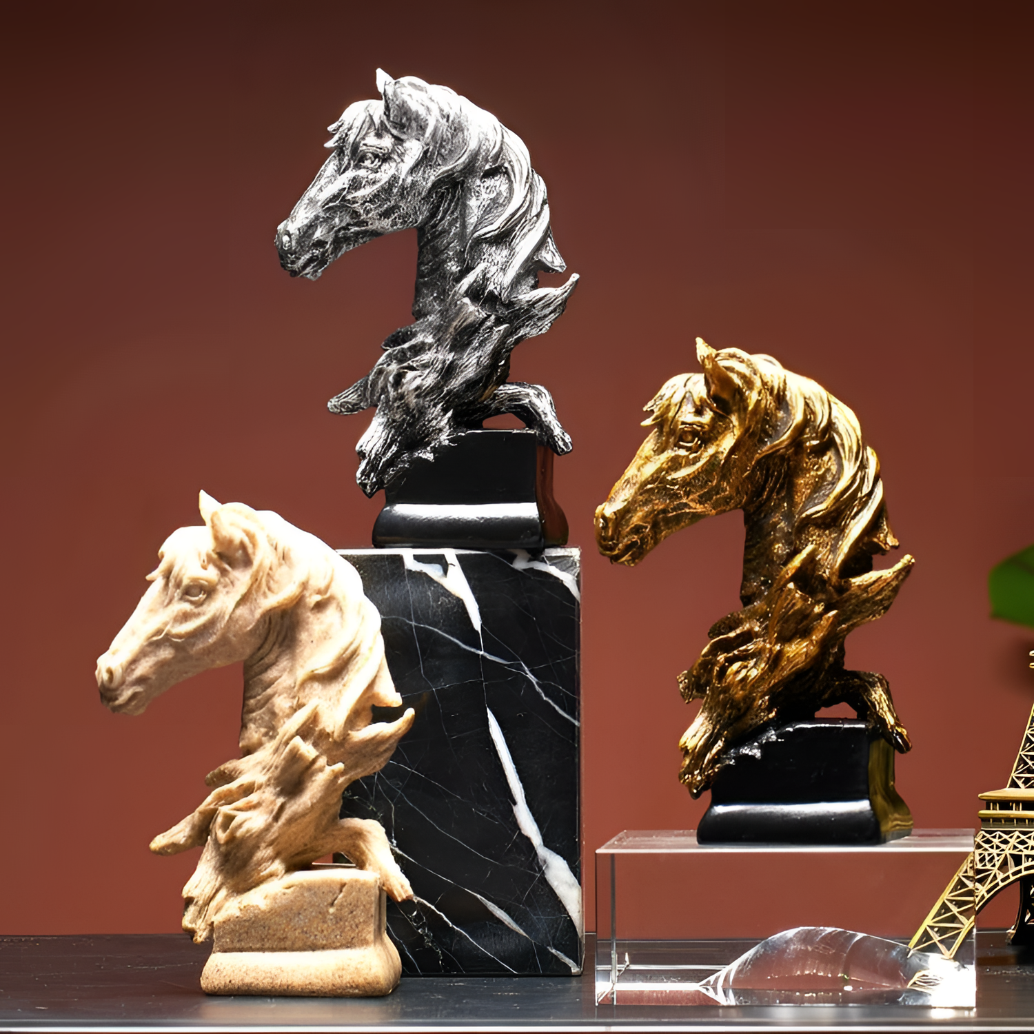 Decorative Charming Horse Figurine Decor | Figurines | NordicAbode.com