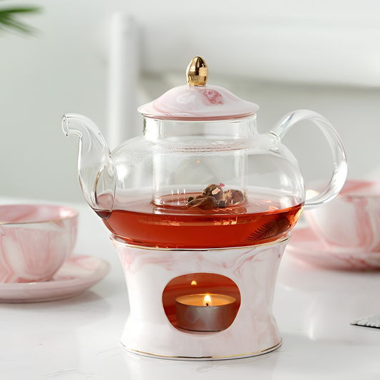 Glass Ceramic Marble Glass Teapot | Teapots | NordicAbode.com