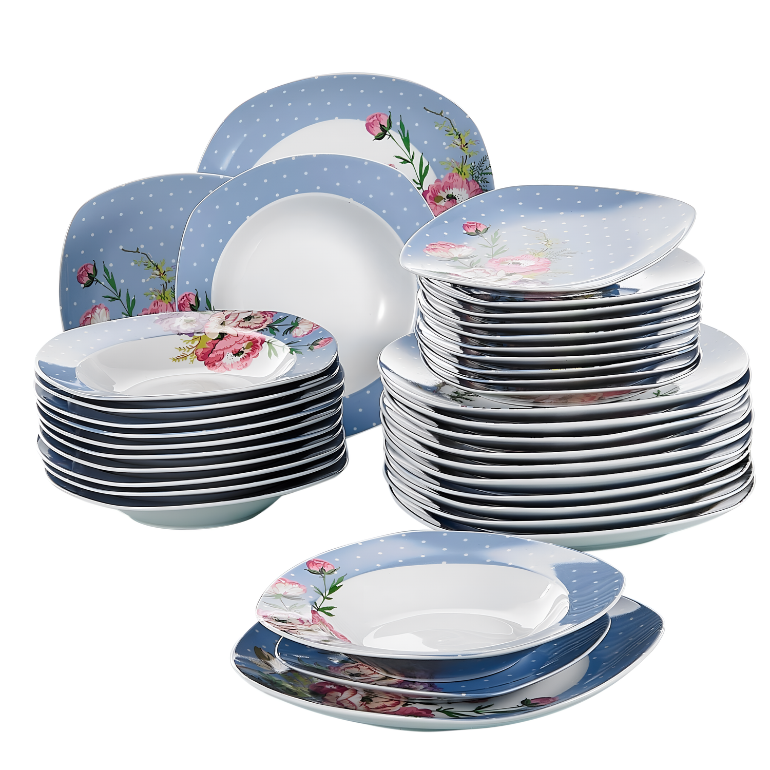 36-Piece Porcelain Dinner Plate Set | Dinnerware | NordicAbode.com