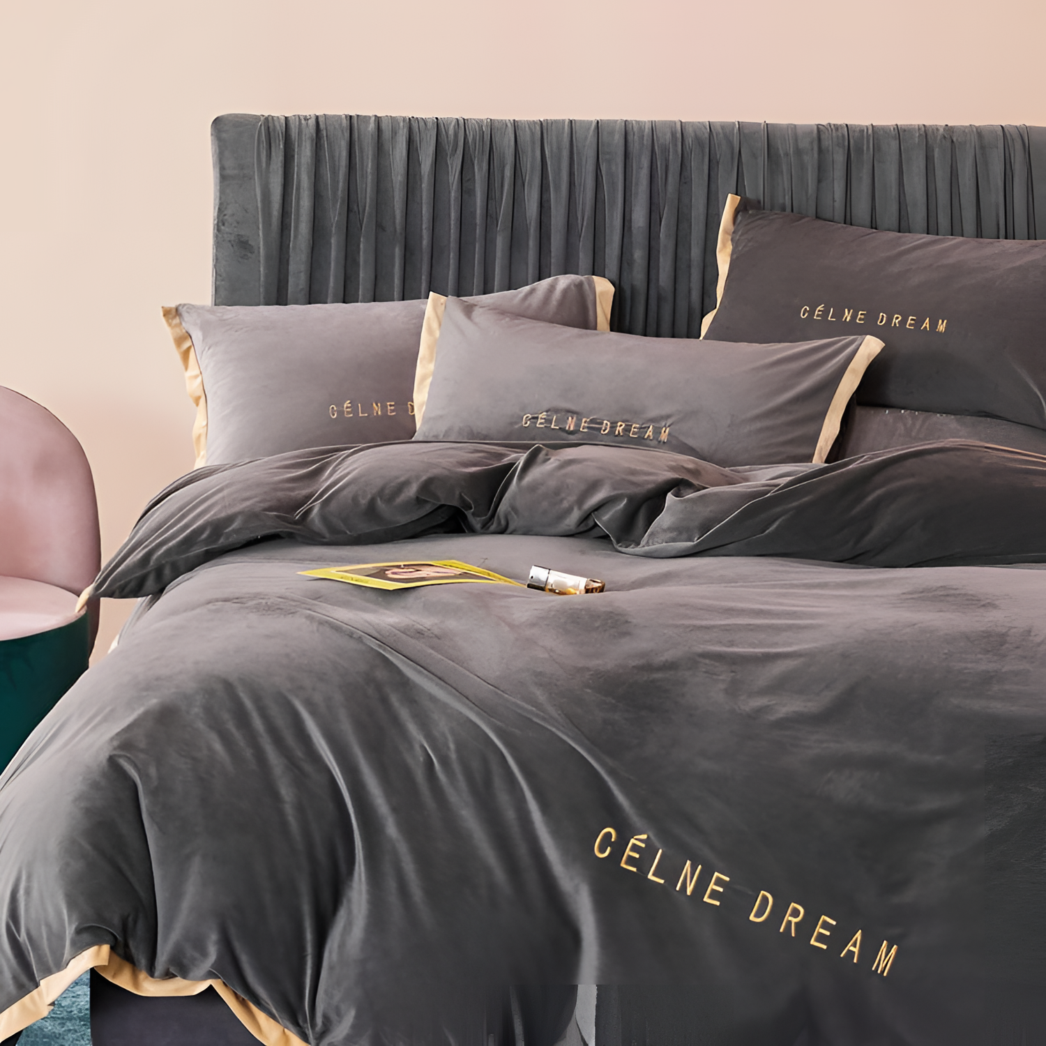 Celne Dream Velvet Bedding Set - Full/Queen/King | Bedding | NordicAbode.com