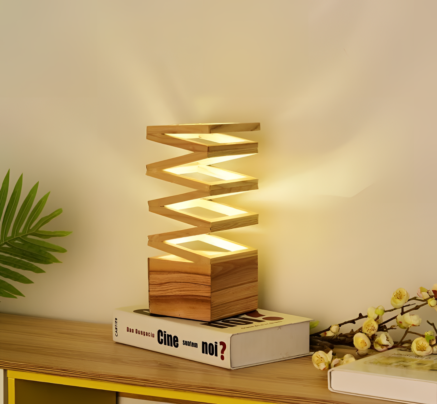 Ludwig Accordion Desk Lamp - Eco-Friendly Wood | Lighting | NordicAbode.com