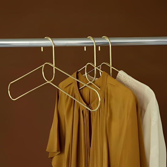 3Pcs Gold Coat Hangers - Set of 3 | Storage | NordicAbode.com