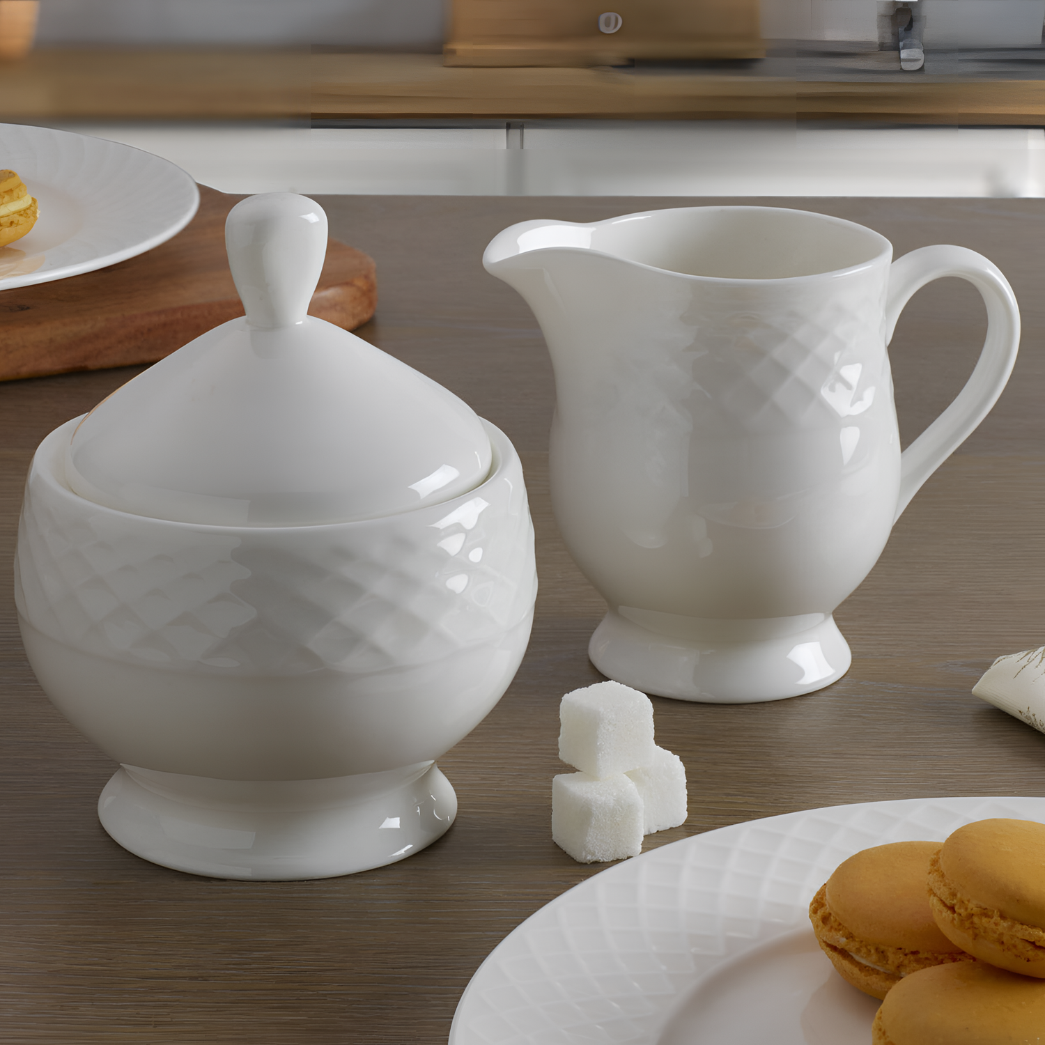 Mikasa Bone China Sugar and Creamer Set | Serveware | NordicAbode.com