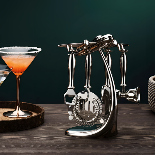 Godinger Novel Airplane Bar Tool Set | Barware | NordicAbode.com