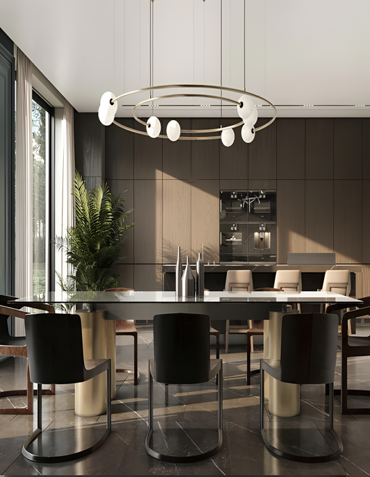 Tumi Modern Glass LED Chandelier | Lighting | NordicAbode.com