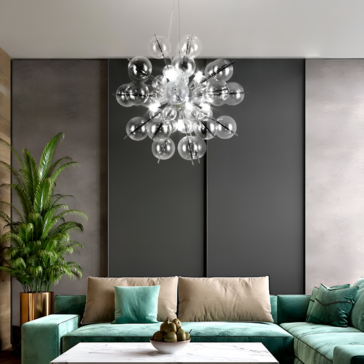 Nordic Glass Dandelion Chandelier - LED | Lighting | NordicAbode.com