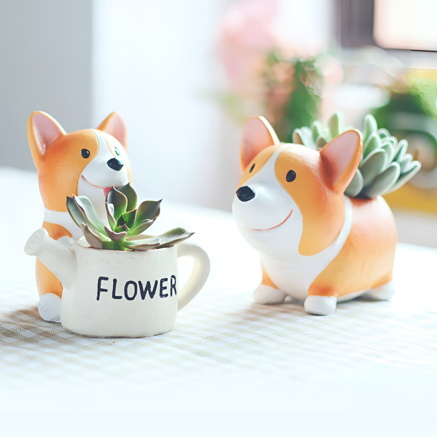 Adorable Cute Resin Puppy Planter Pot | Planters | NordicAbode.com