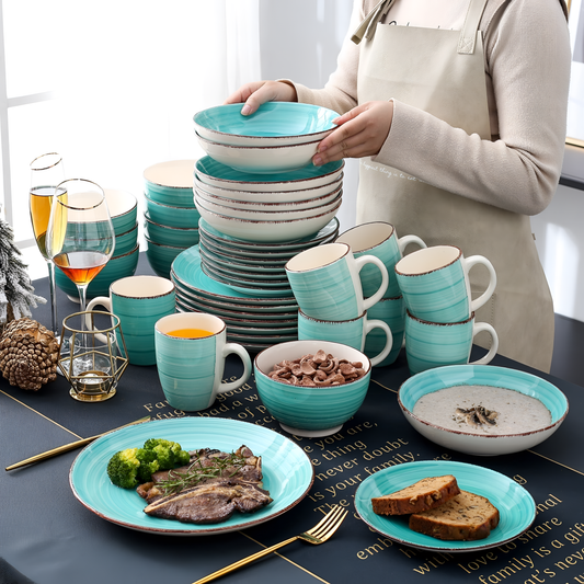 Bella-G 40-Piece Porcelain Dinnerware Set | Dinnerware | NordicAbode.com