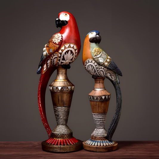 Parrot Artisan Parrot Figurines | Figurines | NordicAbode.com