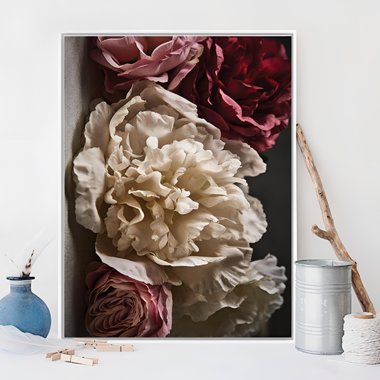 Large Delicate Peony Wall Art | Wall Art | NordicAbode.com