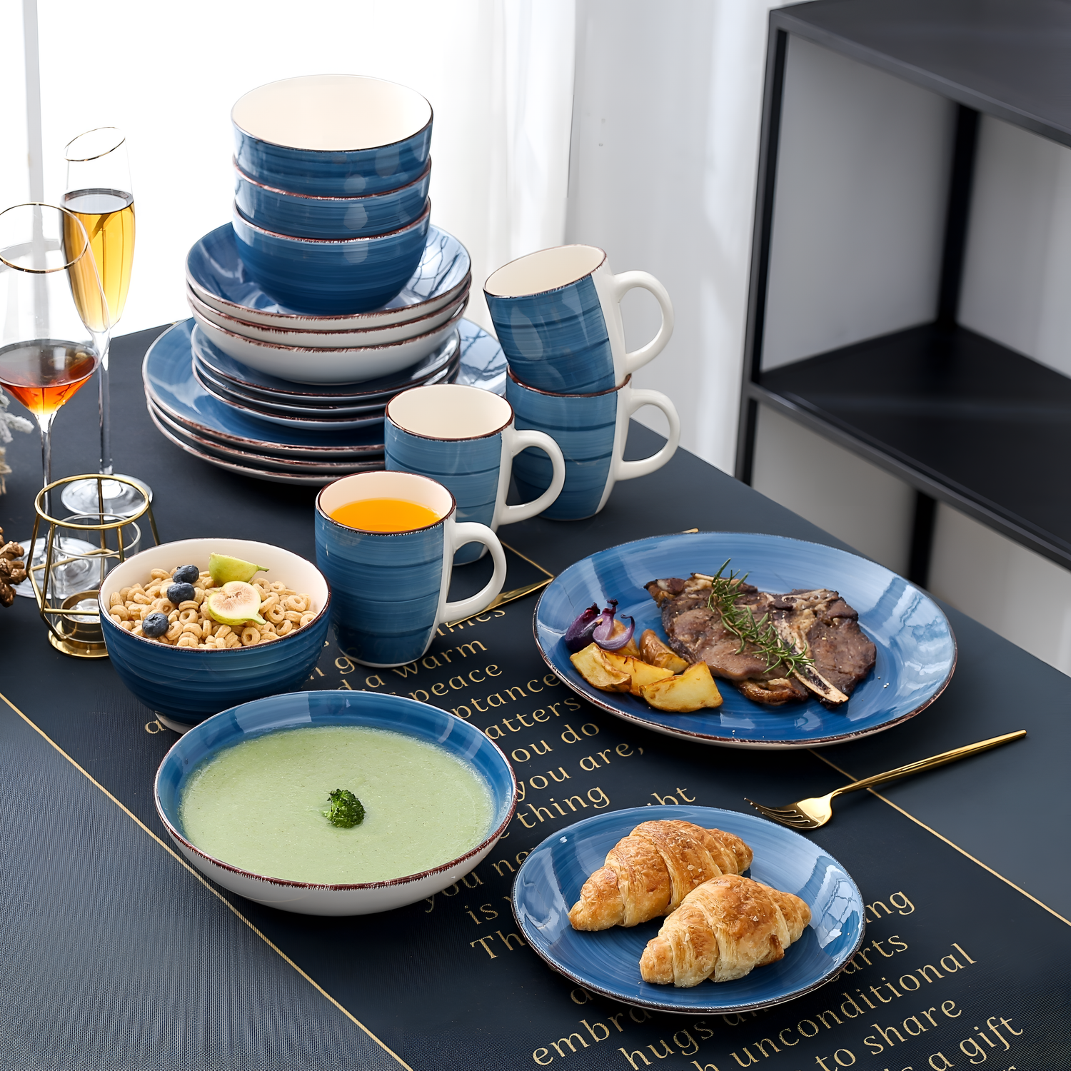 Bella Elegant Porcelain Dinnerware Set | Dinnerware | NordicAbode.com