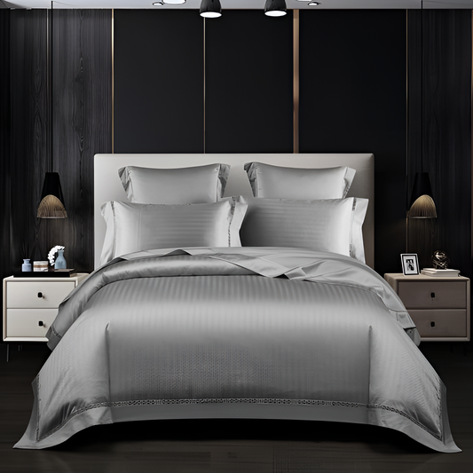 Luxury Smoke Gray Bedding Set | Bedding | NordicAbode.com