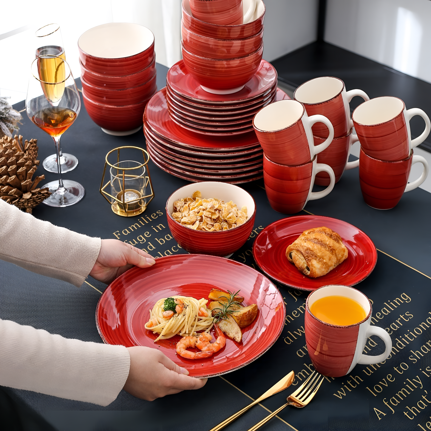 Bella-R Elegant Porcelain Dinner Set | Dinnerware | NordicAbode.com