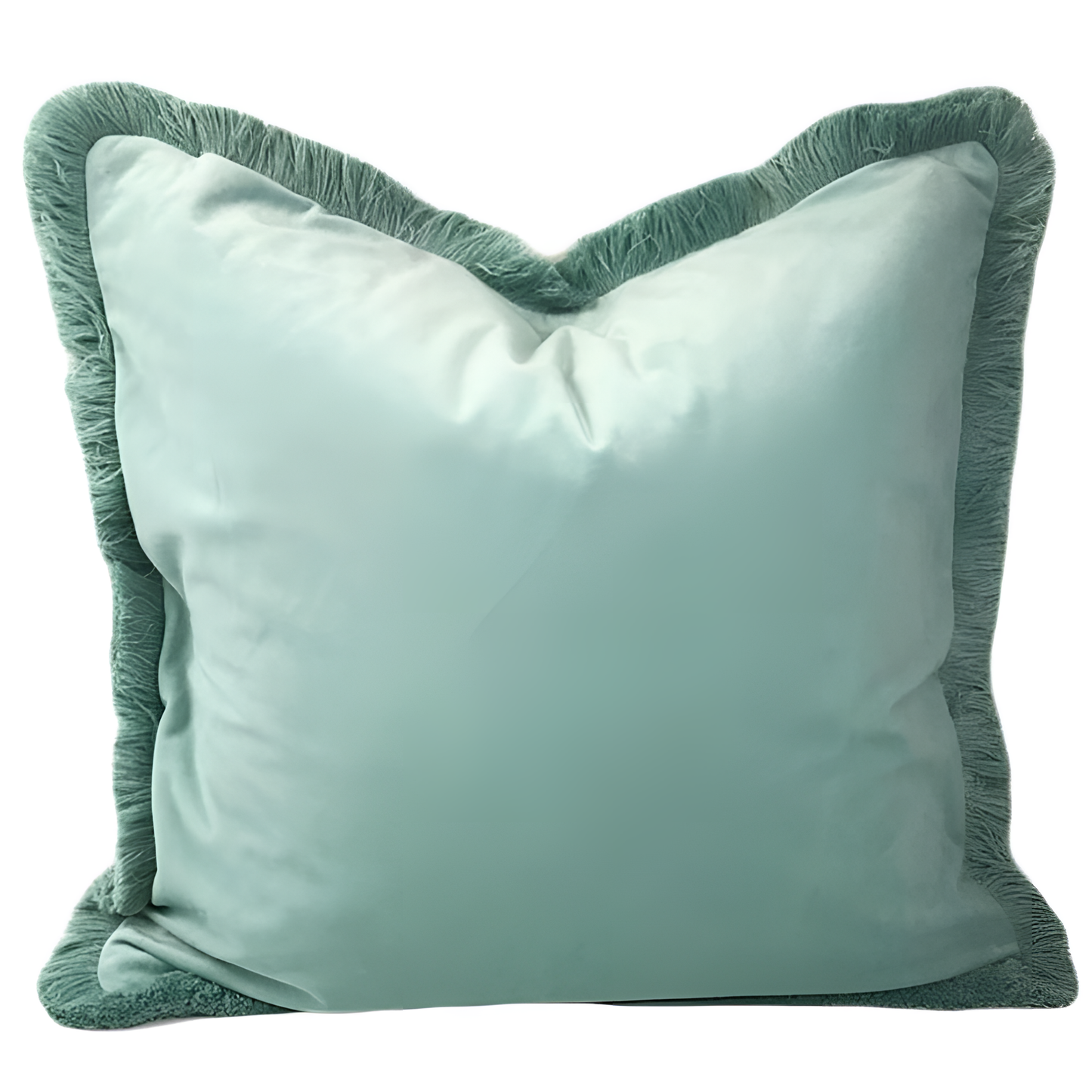 Mint Tassel Cushion Cover - Square | Cushion Covers | NordicAbode.com