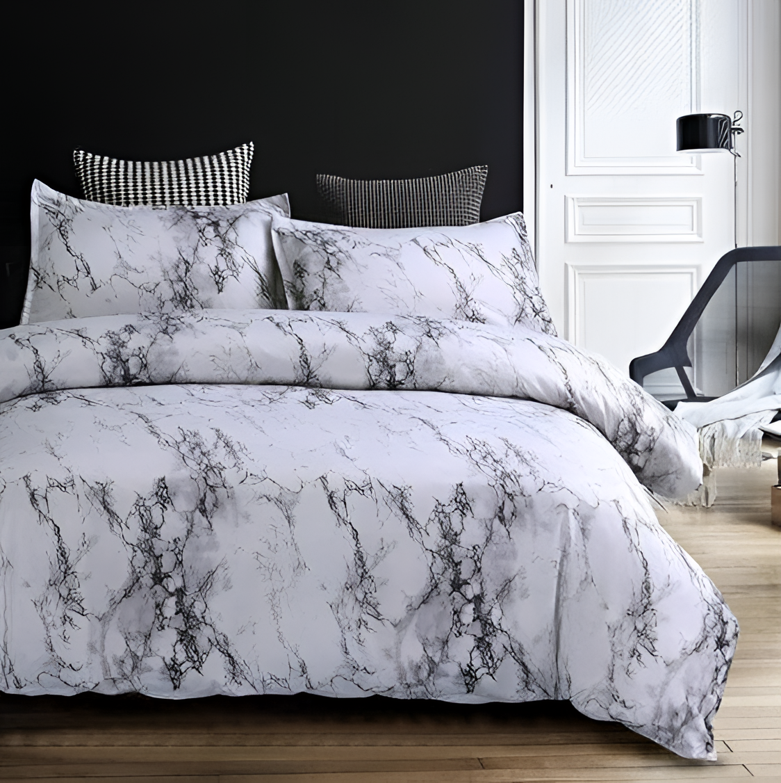 Marble Eco-Friendly Marble Duvet Cover | Bedding | NordicAbode.com