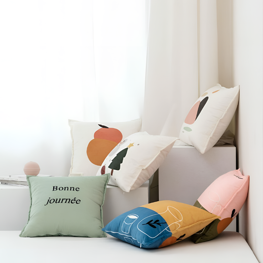 Minimal Plush Plant Cushion Cover | Cushion Covers | NordicAbode.com