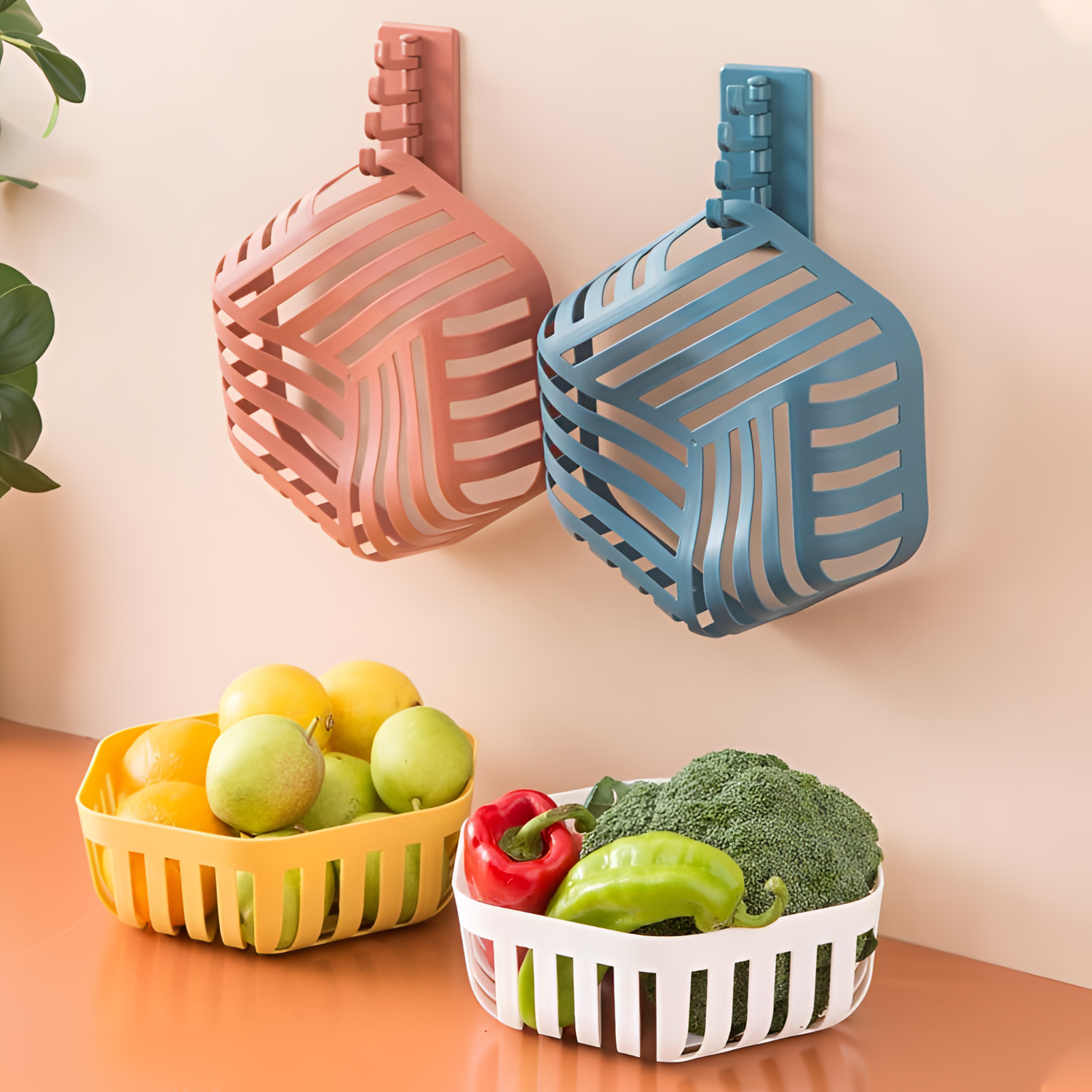 Nordic Hexagon Fruit Basket | Baskets | NordicAbode.com