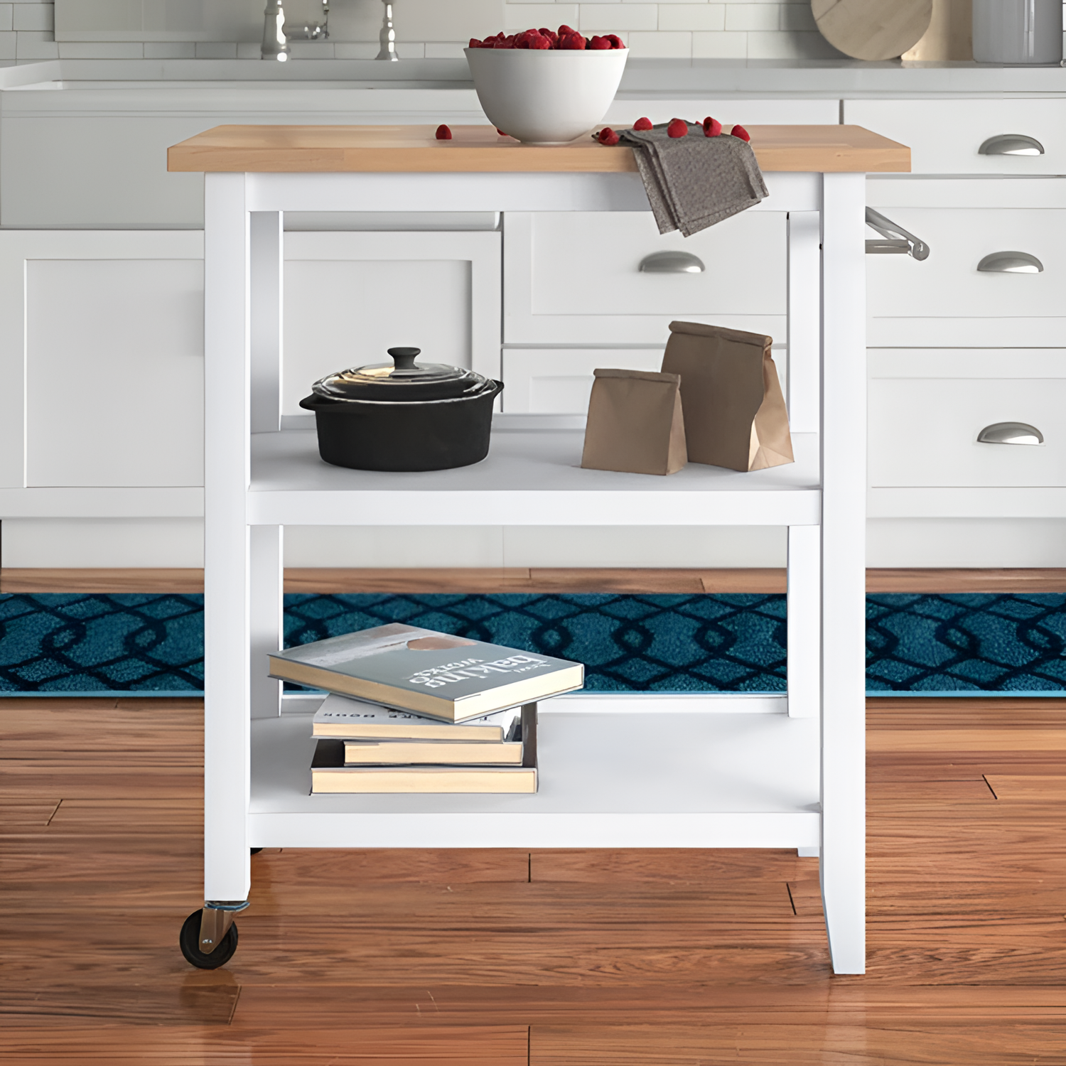 Raabe Rolling Kitchen Island Cart | Kitchen | NordicAbode.com