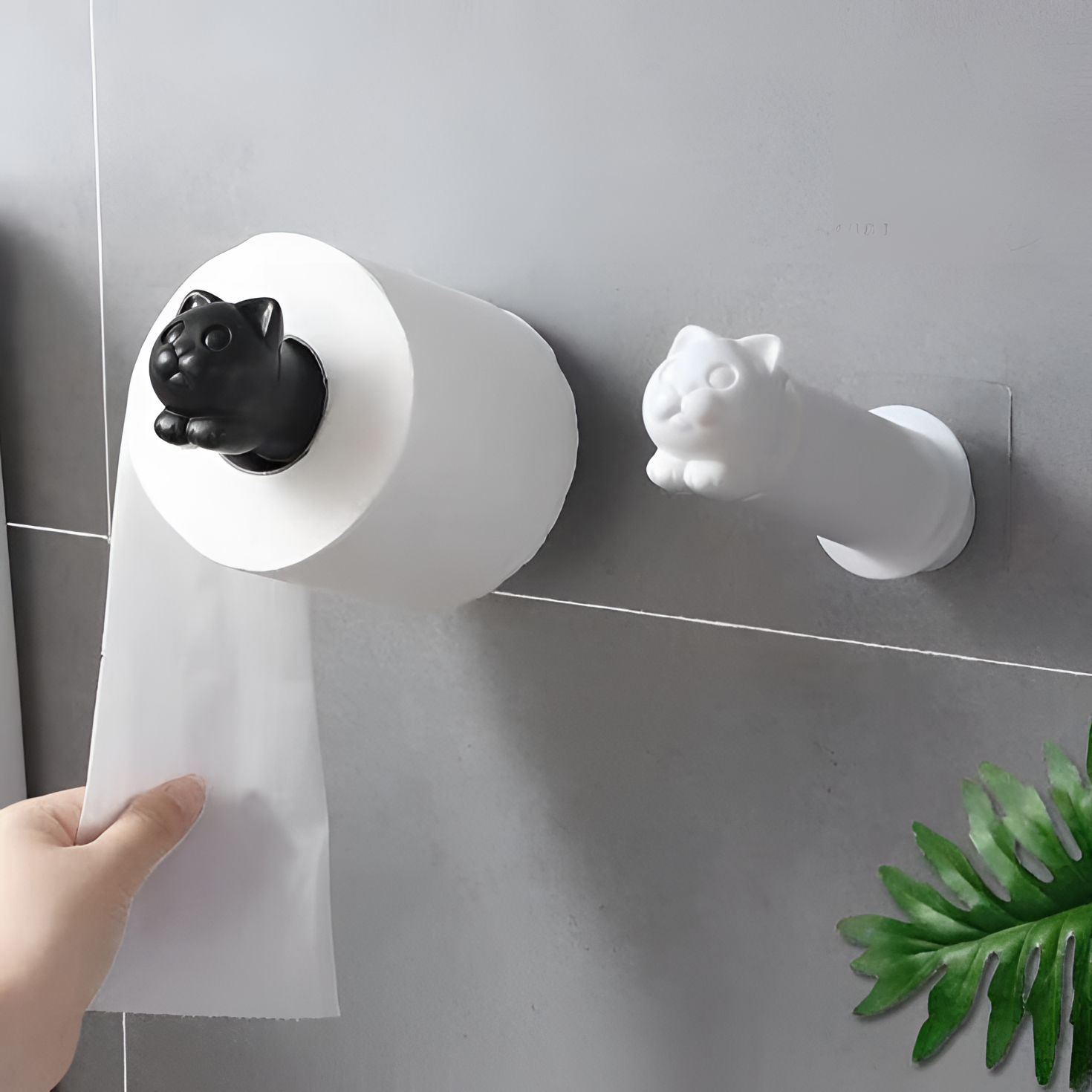 Cat Adhesive Cat TP Holder | Bathroom Accessories | NordicAbode.com