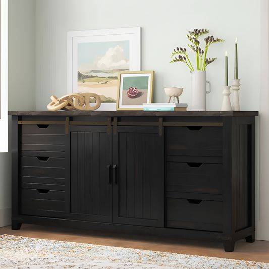 Westhoff Rustic Coastal Sideboard Credenza | Furniture | NordicAbode.com