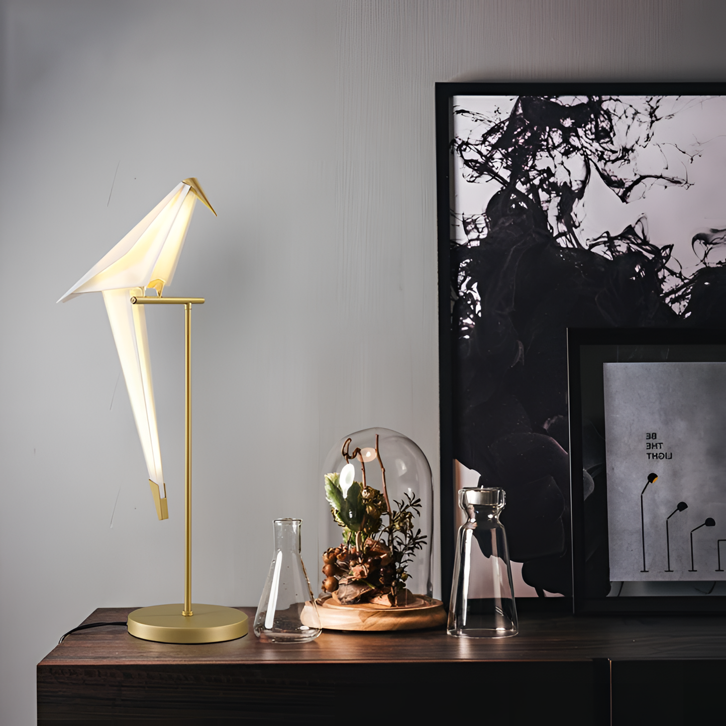 Edie Minimalist Caribbean Bird Lamp | Lamps | NordicAbode.com