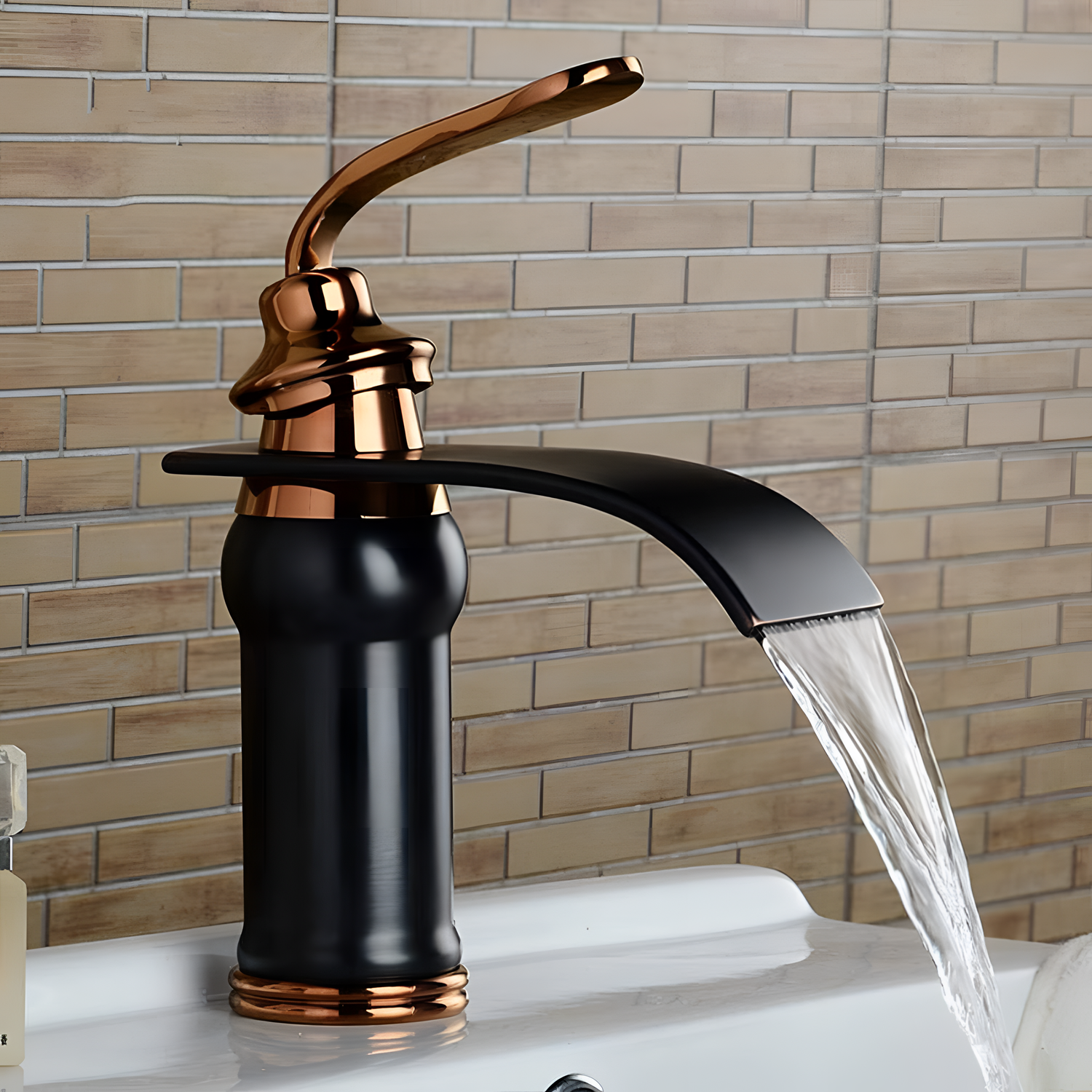 Ames Vintage Brass Waterfall Faucet | Faucets | NordicAbode.com