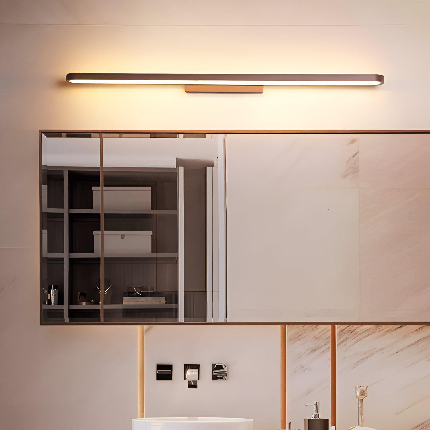 Flattened Luxurious LED Bathroom Light | Lighting | NordicAbode.com