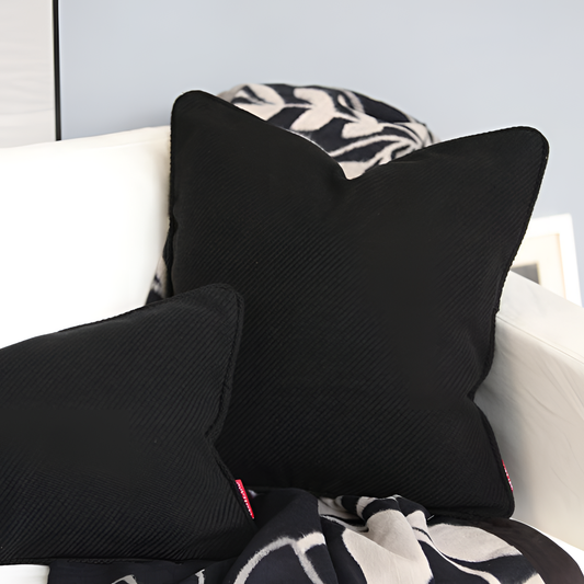 Soft Black & Grey Cushion Cover | Cushion Covers | NordicAbode.com