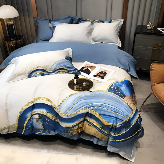 Gold Luxury Egyptian Cotton Bedding Set | Bedding | NordicAbode.com