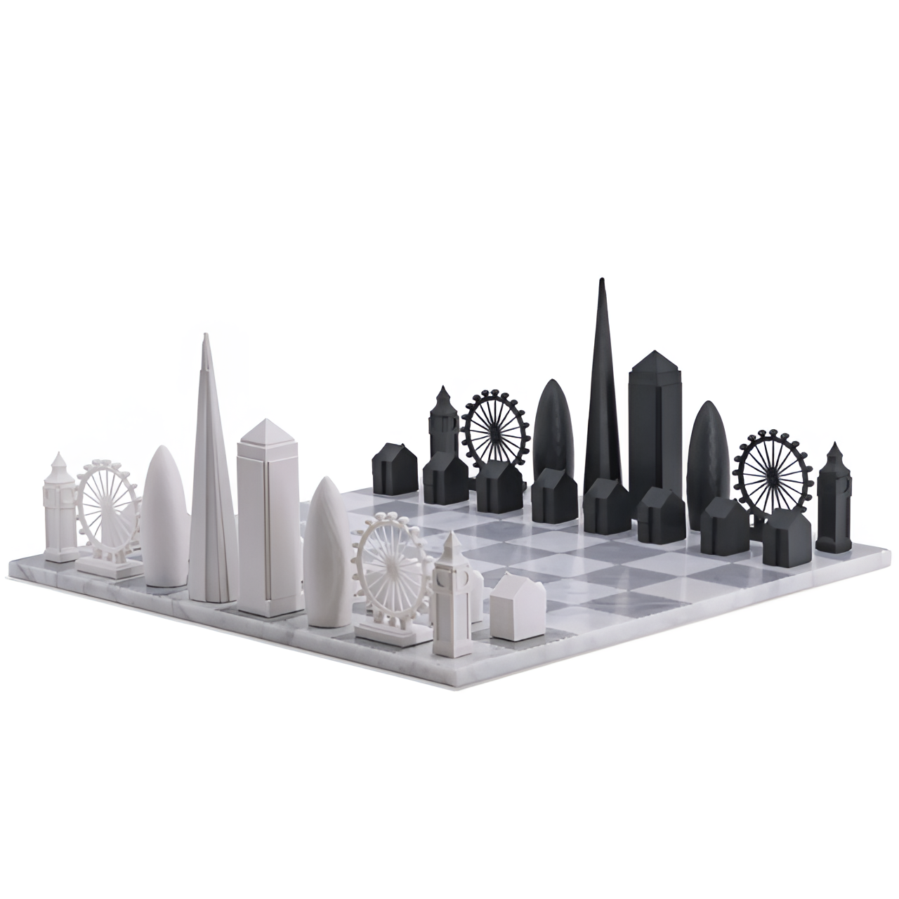 Marble Chess Set - Hand Carved | Decorative Games | NordicAbode.com