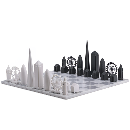 Marble Chess Set - Hand Carved | Decorative Games | NordicAbode.com