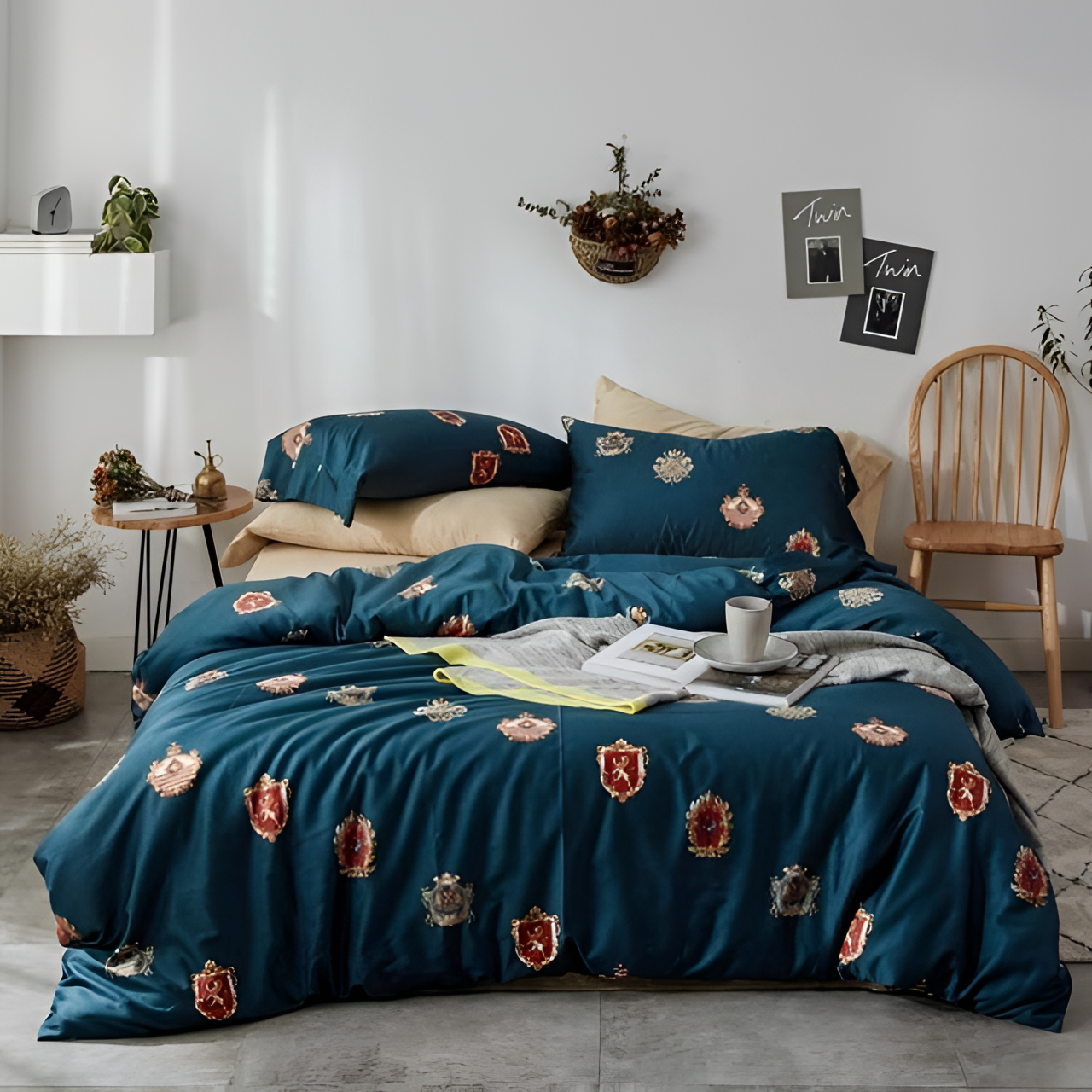 Flags Modern Toile Duvet Cover Set | Bedding | NordicAbode.com