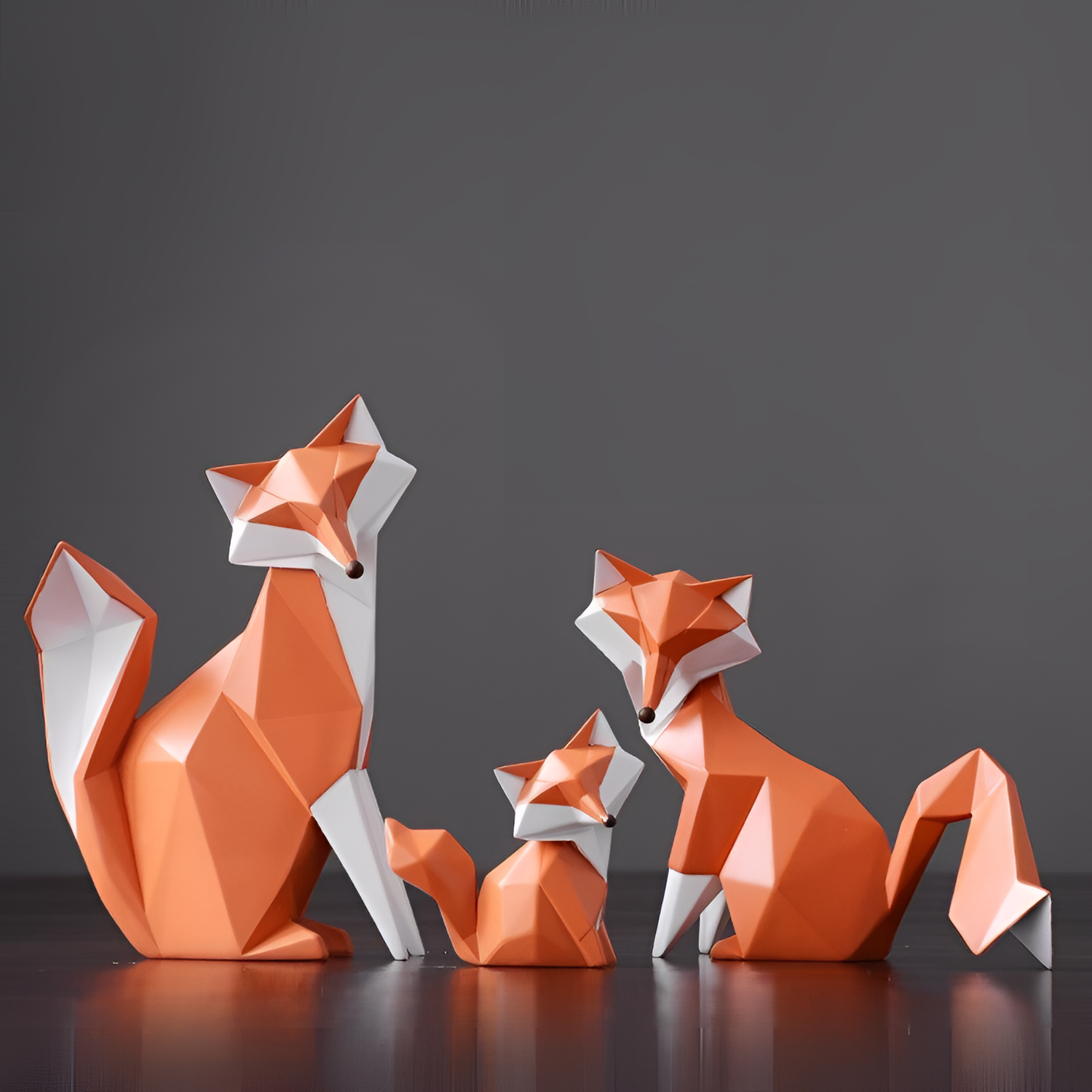 Geometric Fox Figurine for Home | Figurines | NordicAbode.com