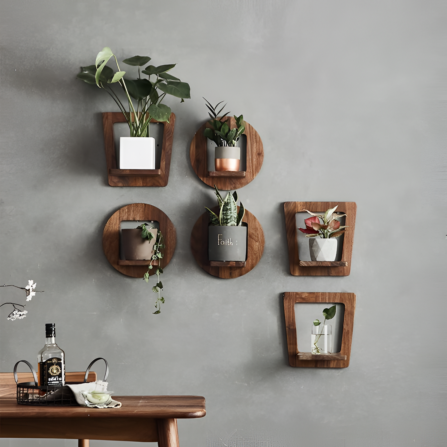 Sebastian Wood Wall Planter - Sebastian | Wall Planters | NordicAbode.com