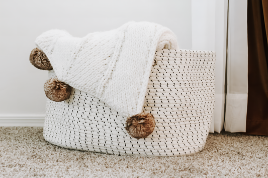 Cotton Large Cotton Rope Storage Basket | Baskets | NordicAbode.com