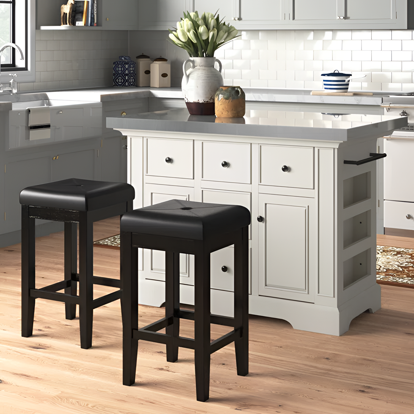 Diamondback Transitional Kitchen Island Set | Kitchen | NordicAbode.com