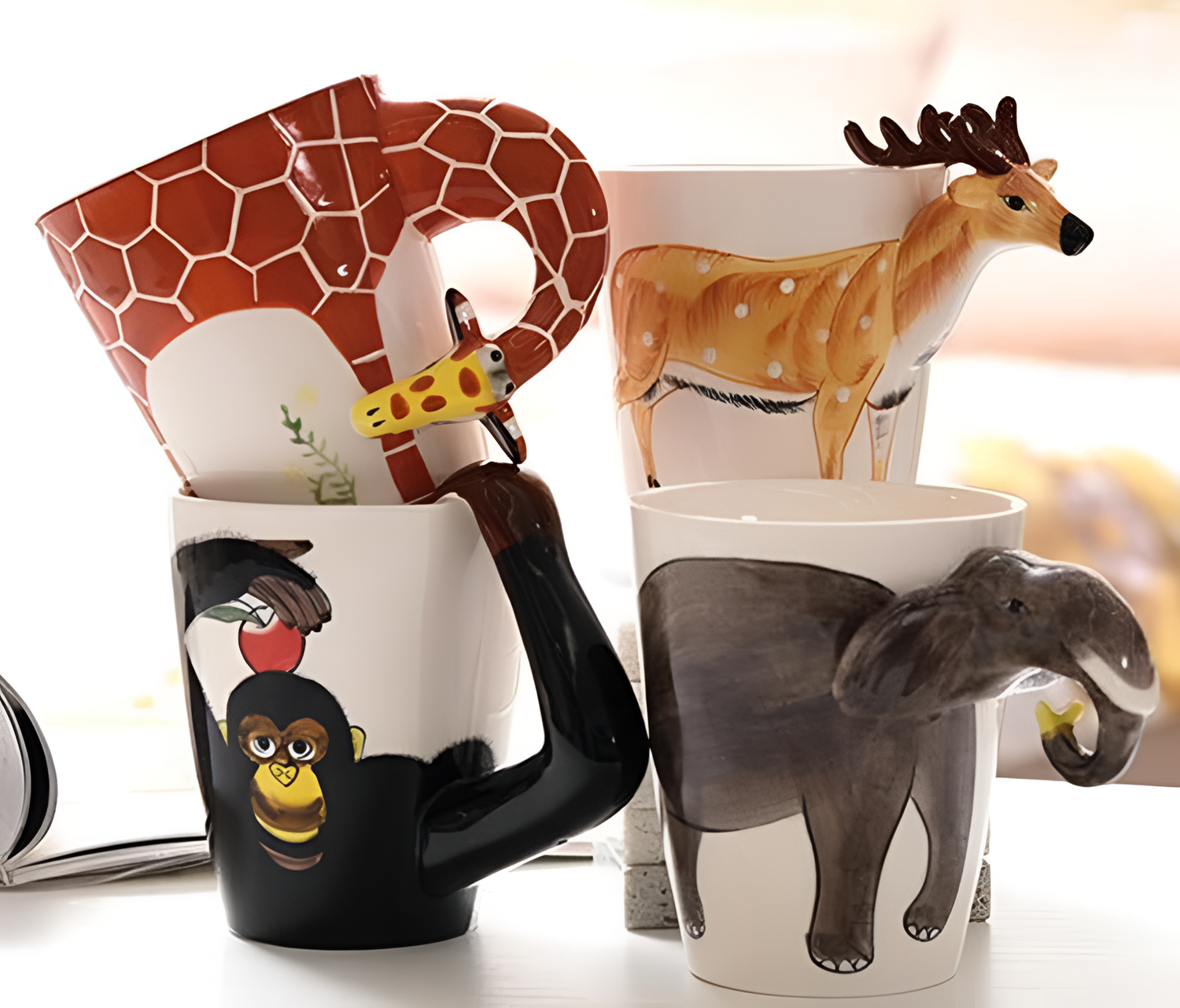 Animal Glass Mugs | Mugs | NordicAbode.com