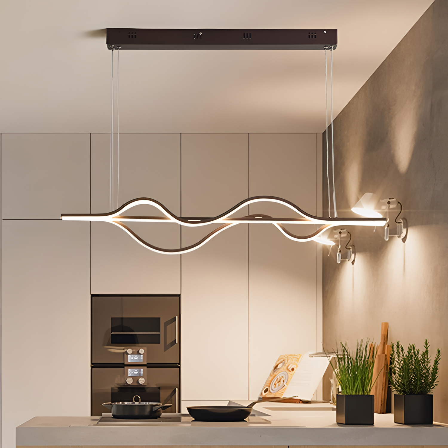 Water Modern LED Chandelier - Water Wave | Lighting | NordicAbode.com