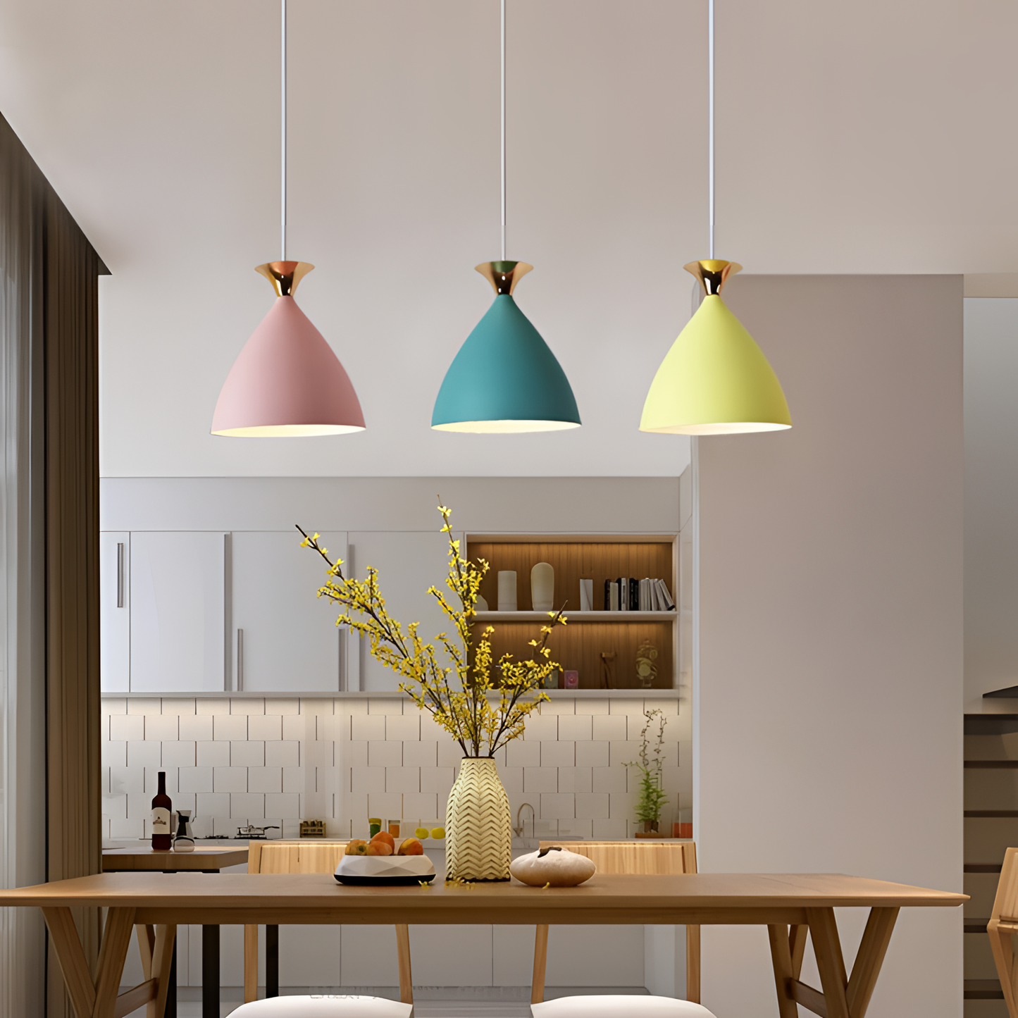 Nordic Colorful Pendant Light - Iron Finish | Lighting | NordicAbode.com