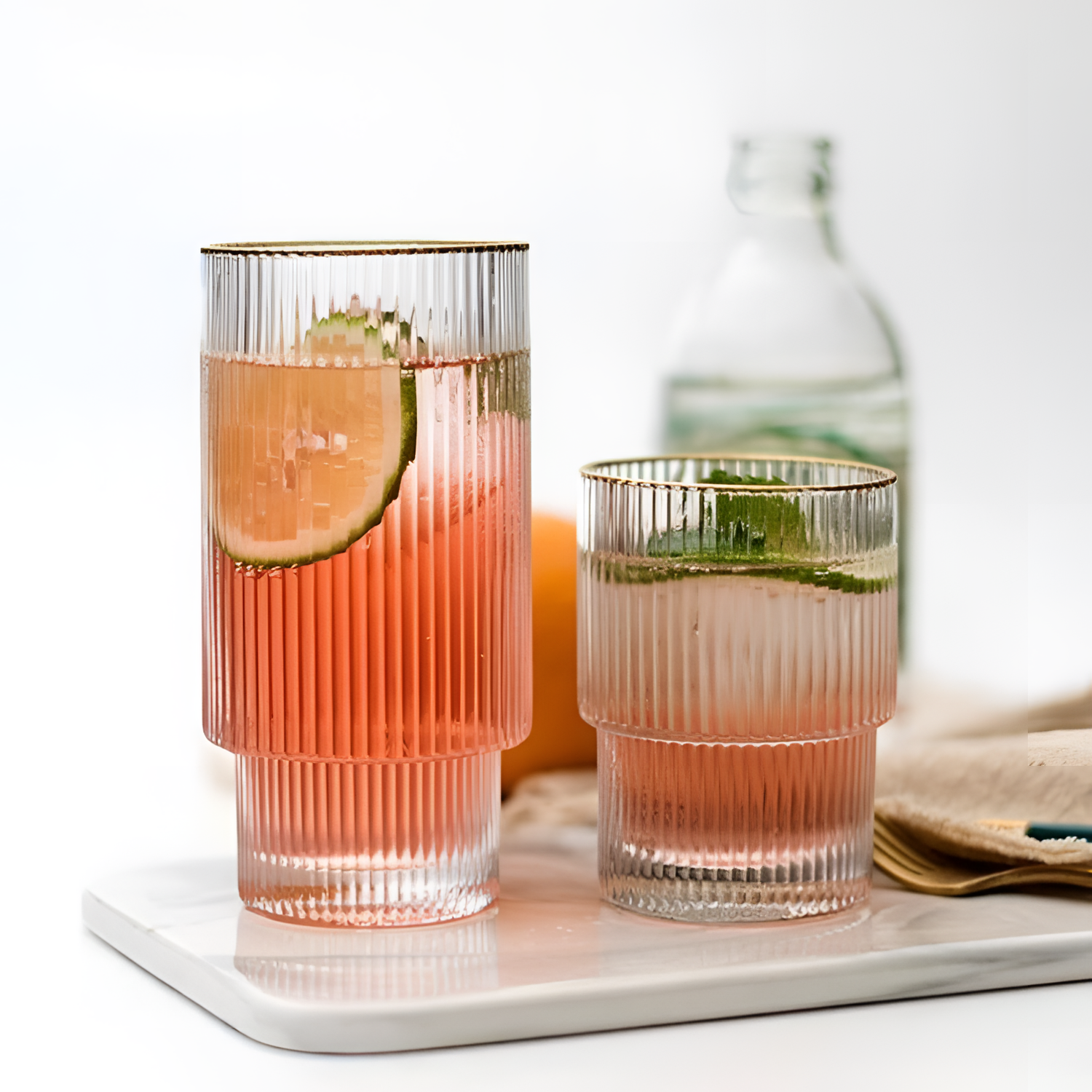 Premium Gold-Plated Italian Highball Glass | Drinkware | NordicAbode.com