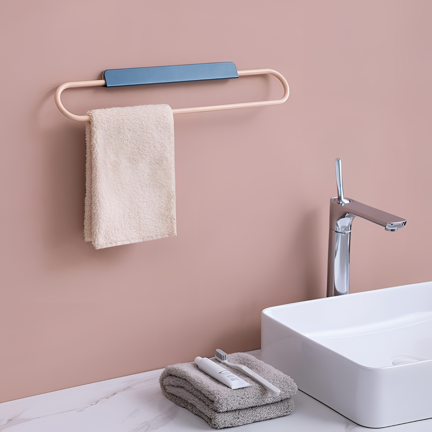 Nordic Stainless Towel Rack - Single Tier | Bathroom | NordicAbode.com