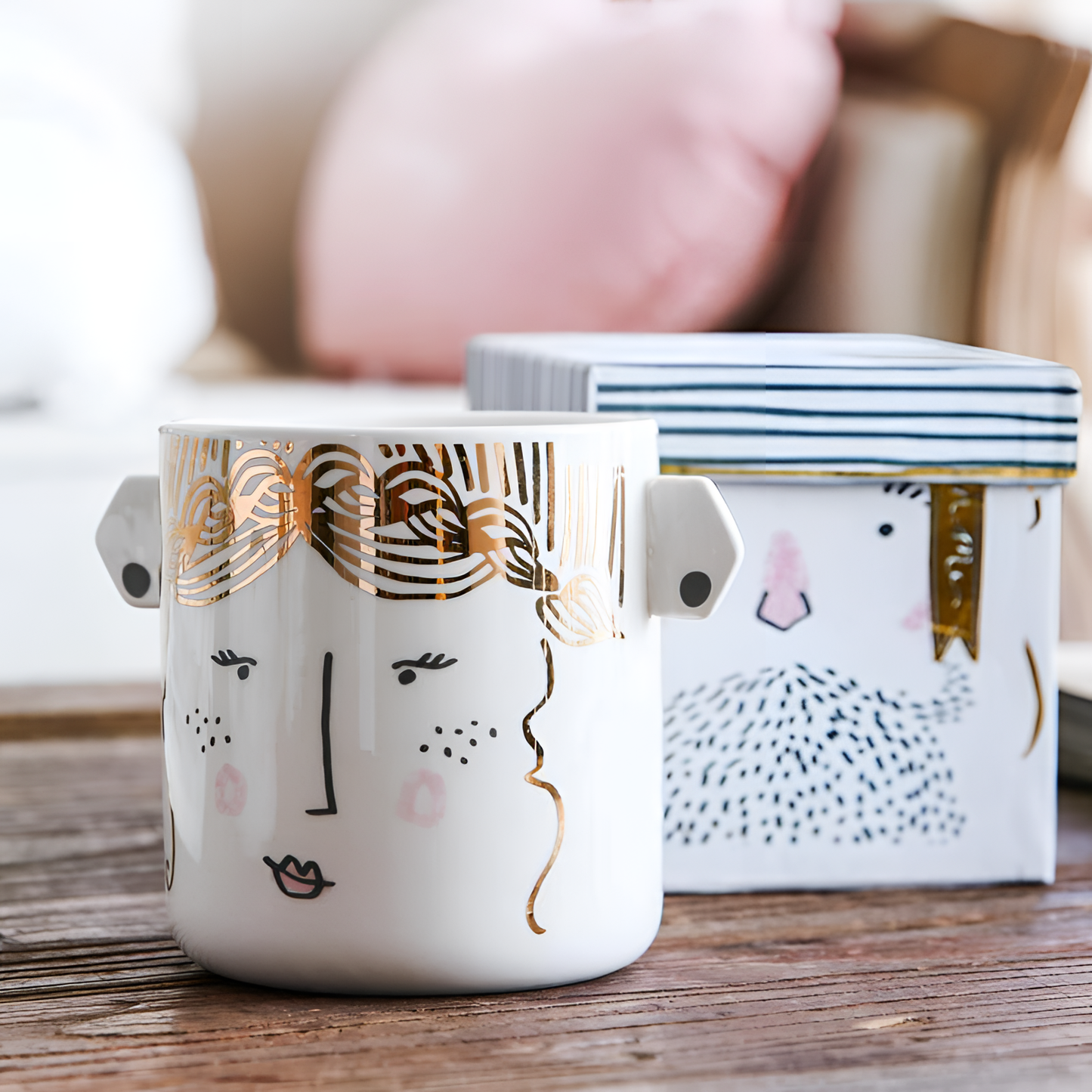 Gift Couple's Ceramic Milk Mug | Mugs | NordicAbode.com