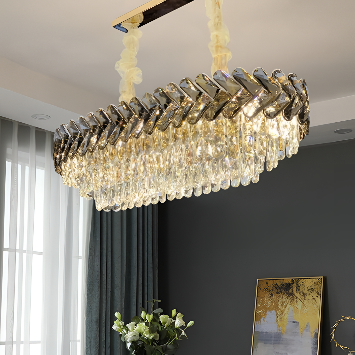 Cubique Luxurious Cubique Chevron Chandelier | Lighting | NordicAbode.com