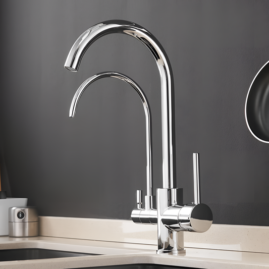 Sibella Modern Double Crane Faucet | Faucets | NordicAbode.com